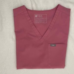 FIGS Chalk Pink Catarina Top